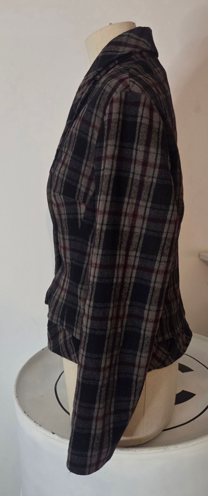 Lilith – Veste Blazer Laine 60% – Taille M – Carreaux Chic – Excellent État - photo numéro 5