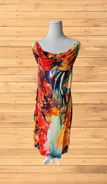 Robe longue multicolore, Sans marque, taille 1XL(48)
