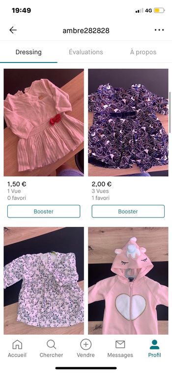 Lots vêtements ou à l’unité