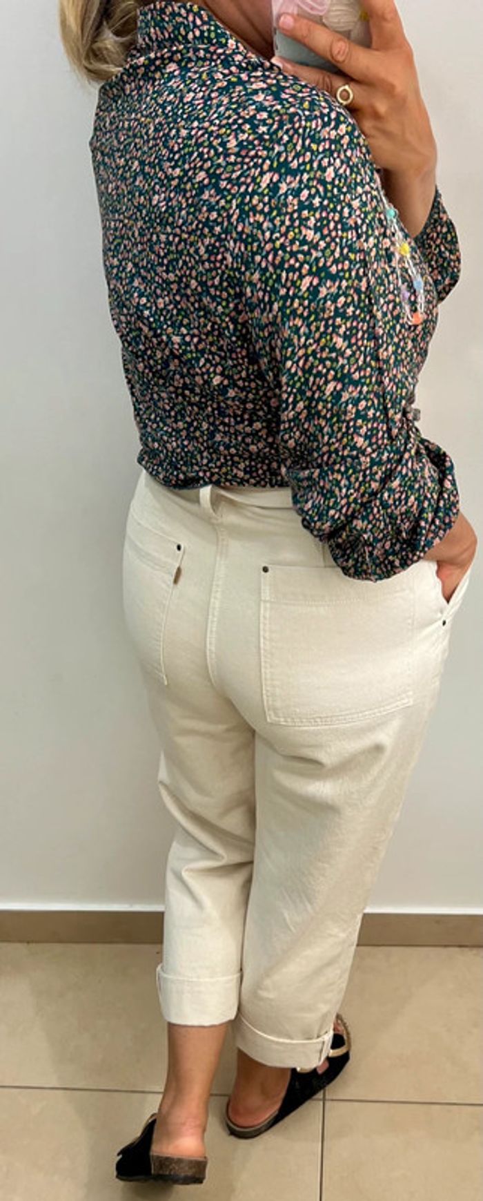 💐Chemise imprimée petites fleurs Taille 38/40 - photo numéro 6