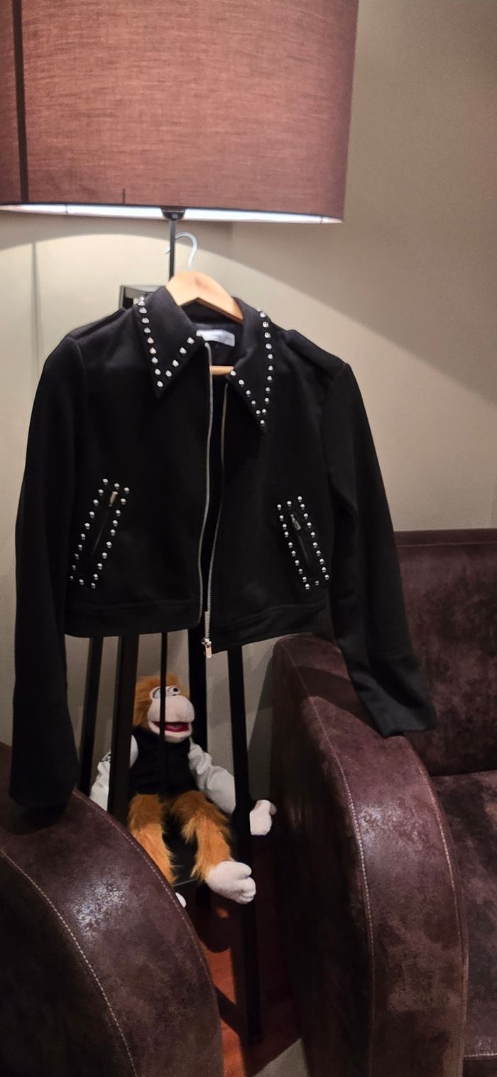 Veste femme mi courte noire - photo numéro 2