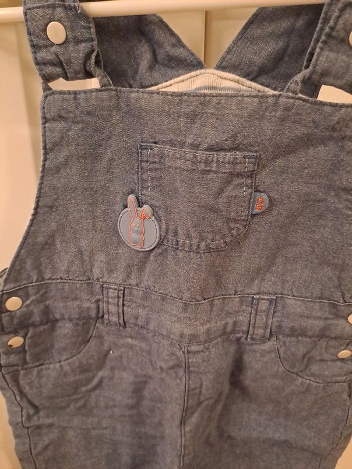 Obaibi salopette bleu taille 6 mois - photo numéro 2