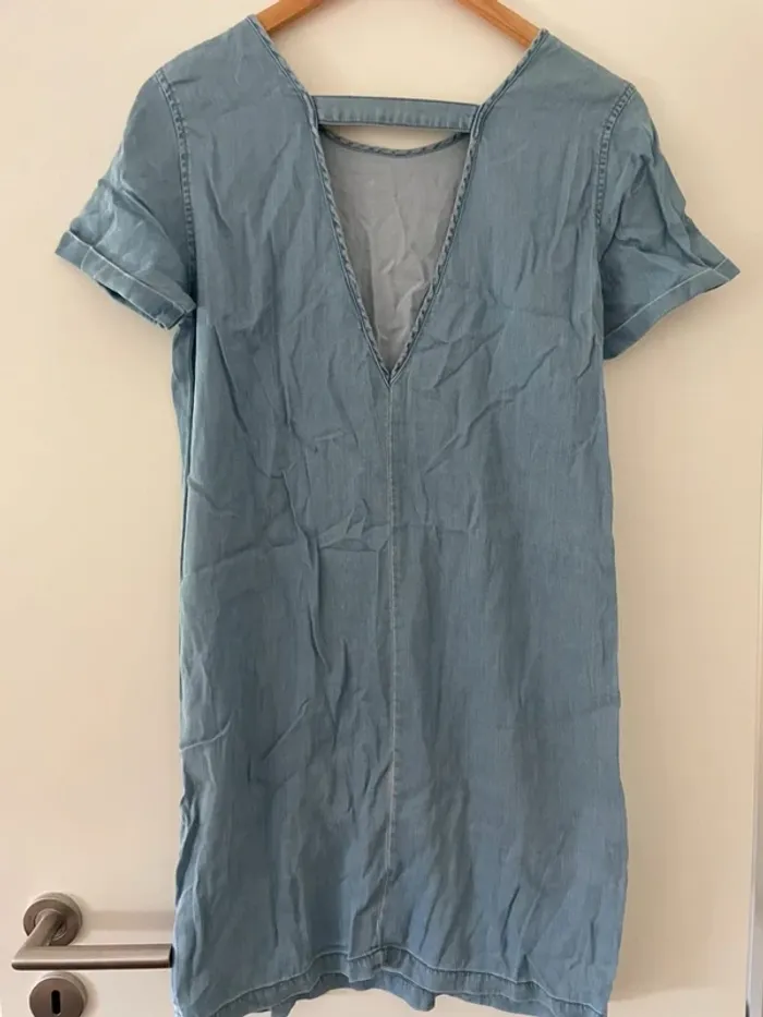 Robe bleu jeans Vila taille XS - photo numéro 2
