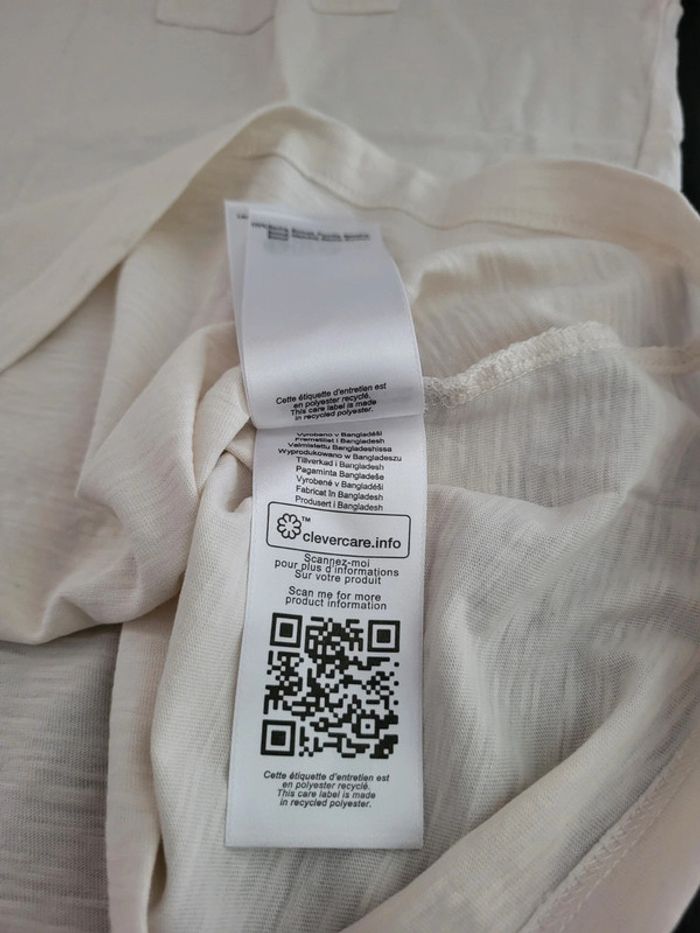 T-shirt Schott blanc 100% coton avec QR code - L - photo numéro 7
