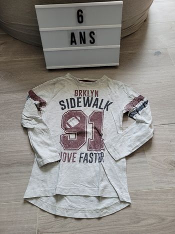 T-shirt manches longues 6 ans