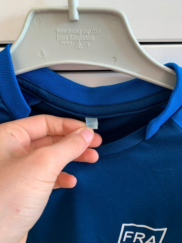 maillot foot équipe de France, 10 ans - photo numéro 2