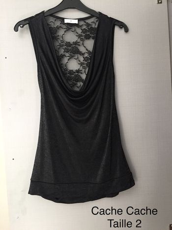 Top noir Cache Cache Taille 2