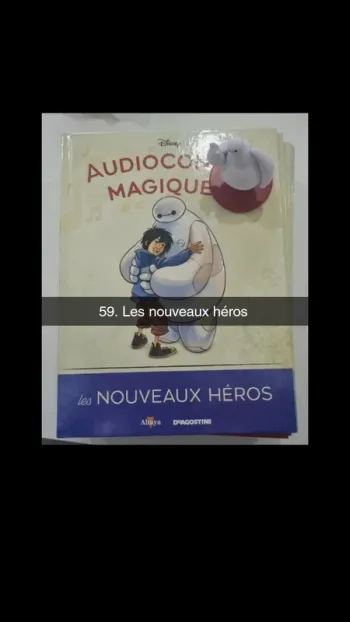 No59 audioconte Magique disney deagostini livre+figurine audio conte compte