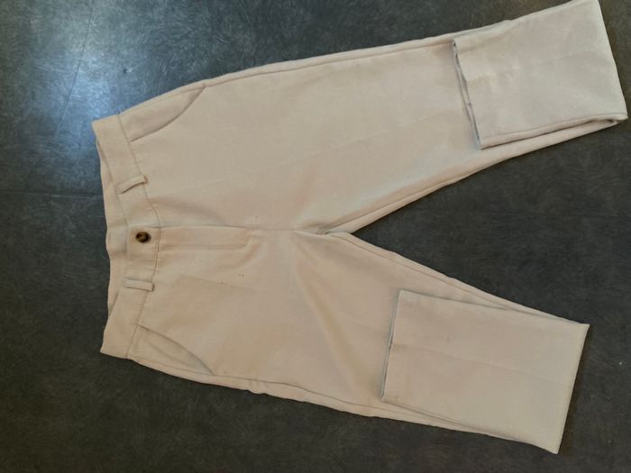 Pantalon droit beige - photo numéro 3