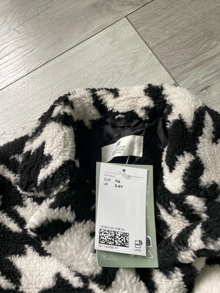 Manteau fille pied de poule - photo numéro 4