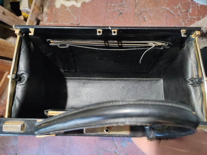 Sac a main cuir noir - photo numéro 3