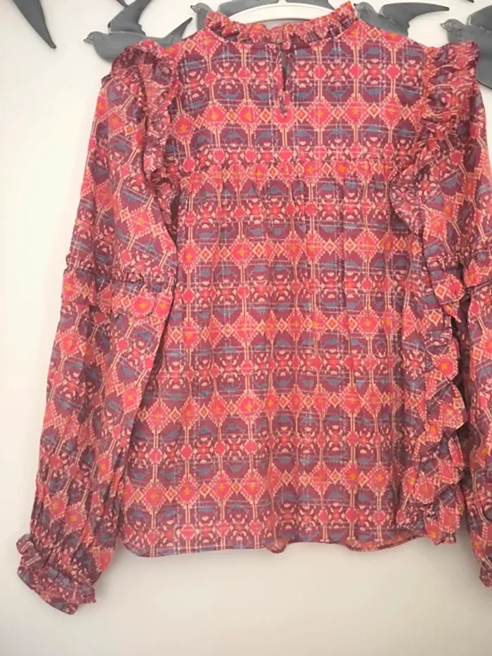 Blouse Sezane a volants imprimé 34 - photo numéro 17