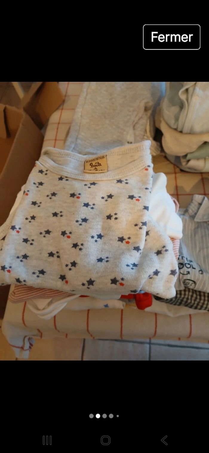 Lot 62 vêtements 6 mois garçon - photo numéro 2
