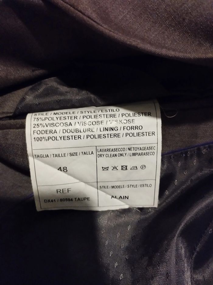 Costume complet gris Taille S - photo numéro 6