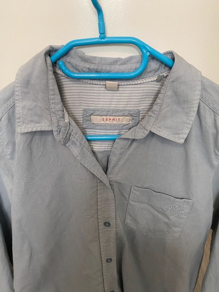 Esprit chemise 34 XS bleu clair - photo numéro 2