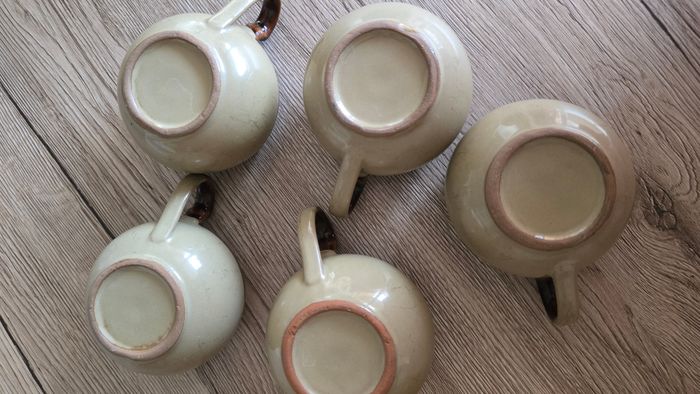 lot 5 tasses à thé + sucrier - photo numéro 4
