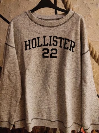 Sweat gris loose Hollister