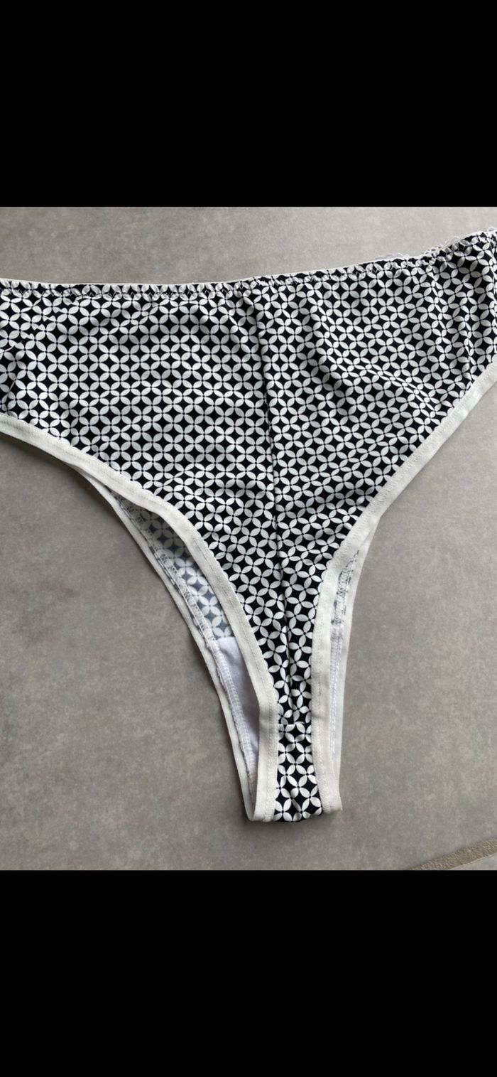 Tanga noir et blanc Taille 44/46 - photo numéro 8