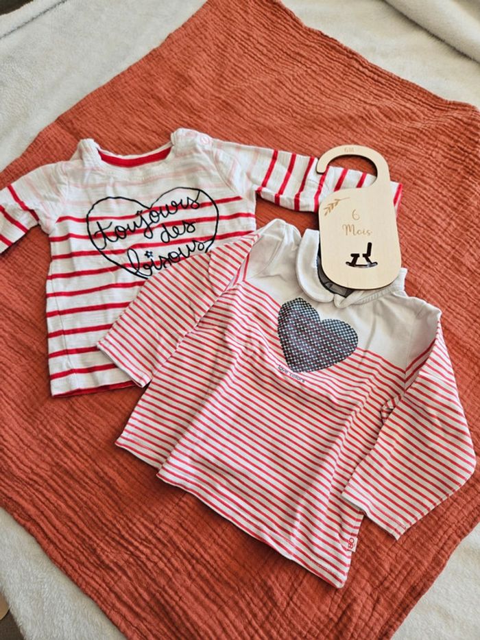 Tee-shirts à manches longues / Taille 6 mois