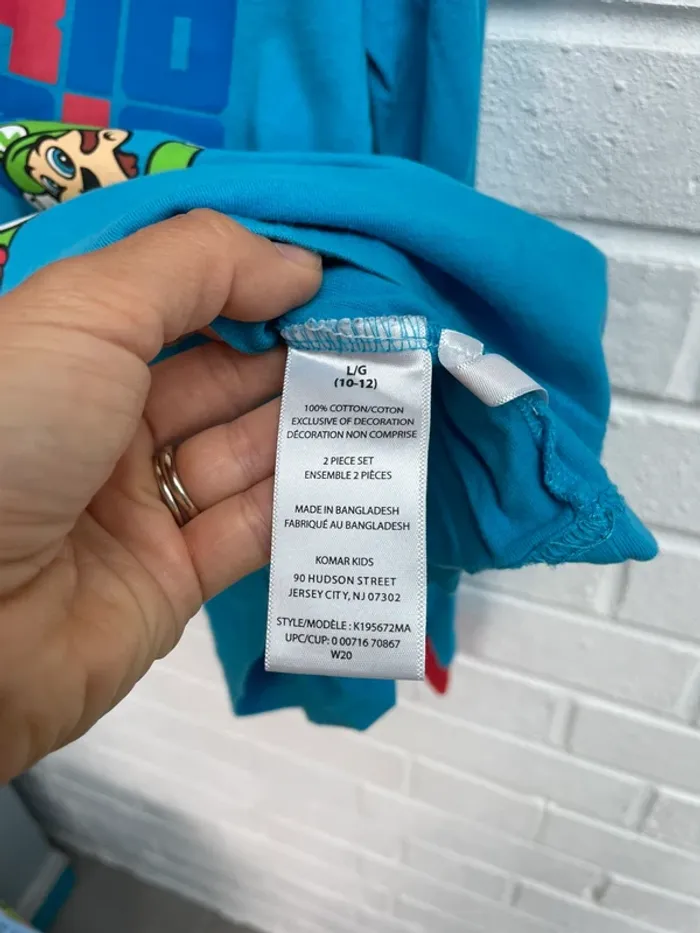 Haut pyjama Super Mario 10-12 ans - photo numéro 4