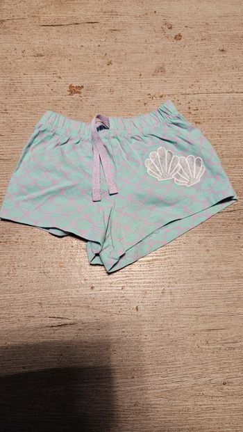Short turquoise et mauve pour fille, Disney, 2/3 ans