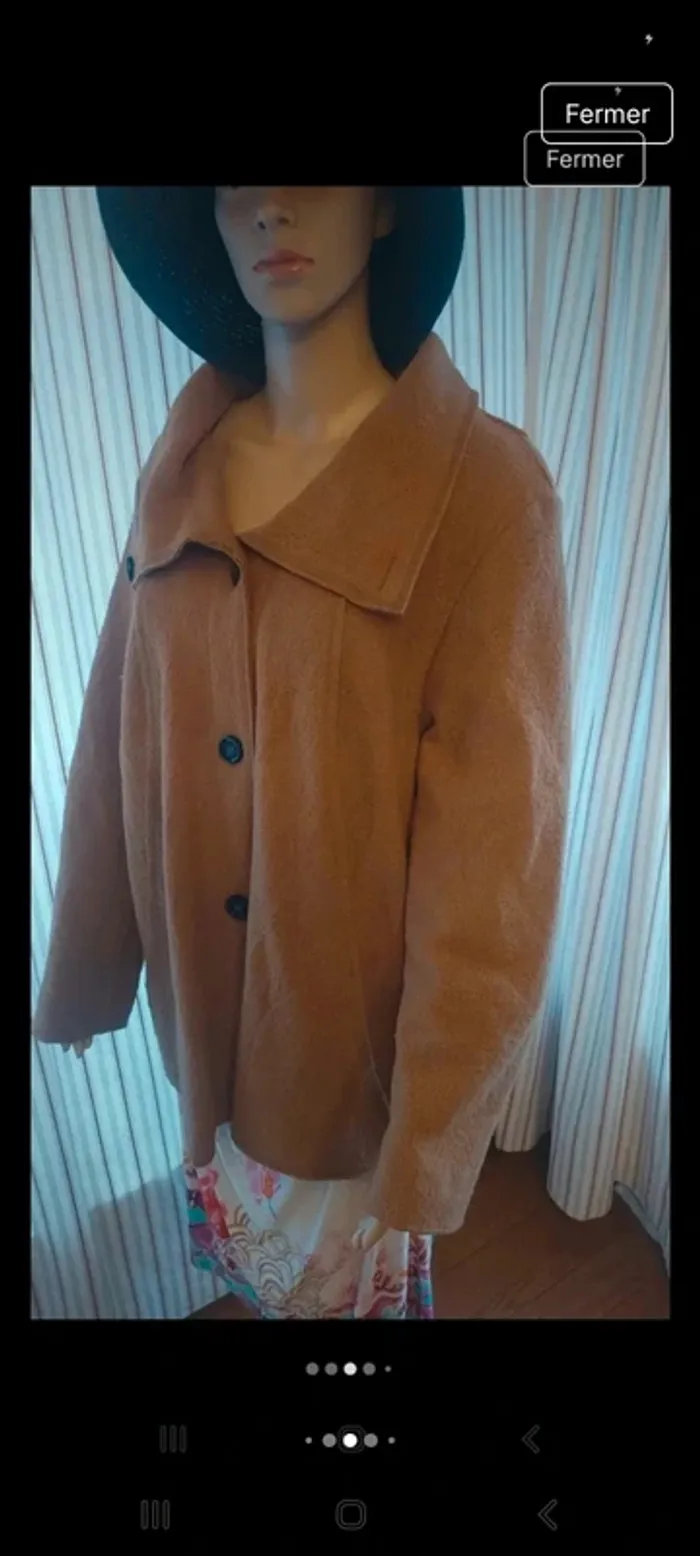 Pardessus Verpass fr/be 48  moutarde - photo numéro 4