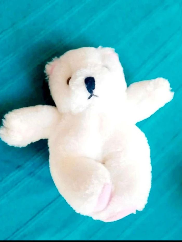 Lot  2  peluches  ourson  et lapin - photo numéro 2
