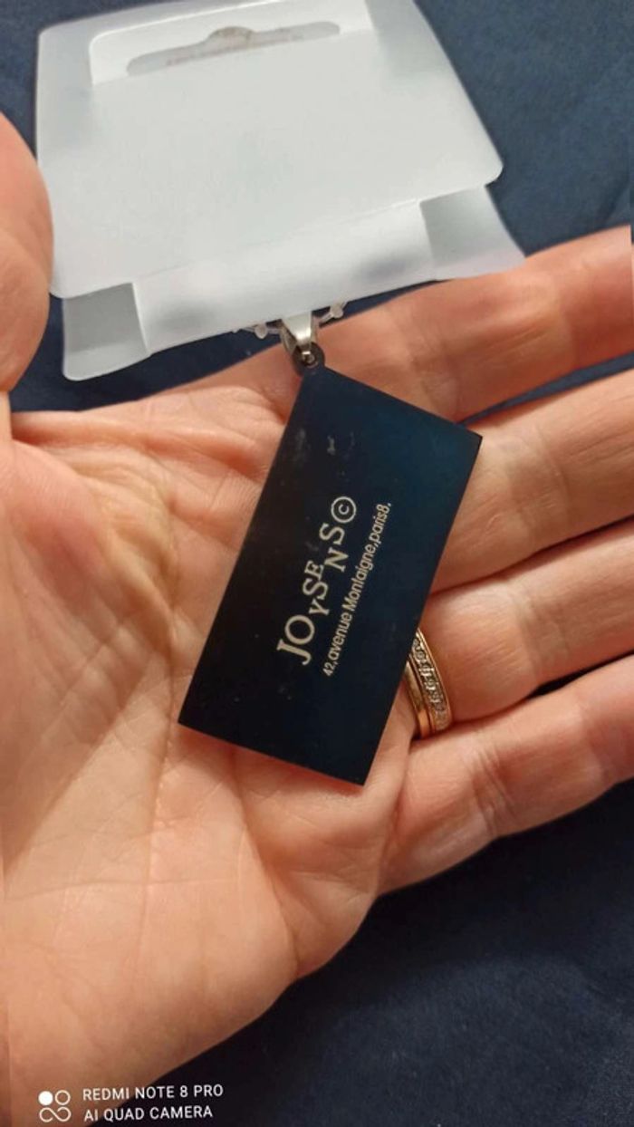 Pendentif joysen noir platinium - photo numéro 4