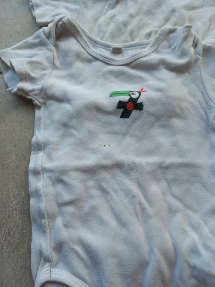 Lot de 6 bodys manches courtes 18/24 mois Petit bateau - photo numéro 6