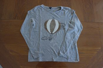 T-shirt sequins manches longues fille 12 ans