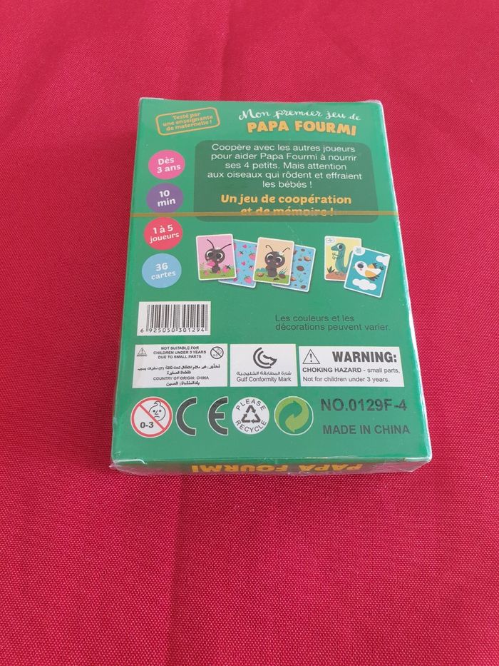 Jeu cartes Auzou  Papa fourmi - photo numéro 4
