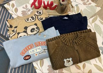 3 pulls 1 gilet 12 mois