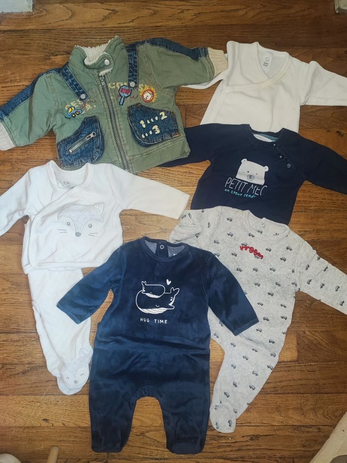 Lots vêtements bébé garçon taille 3 mois