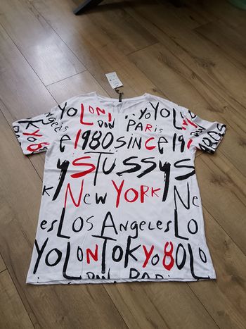 T-shirt manches courtes pour homme blanc motifs xxl Gangs