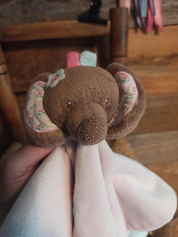 Doudou éléphant nattou Charlotte et Rose tbe - photo numéro 6