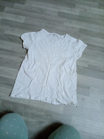 T-shirt chemisier blanc sans manches 12 ans Kiabi