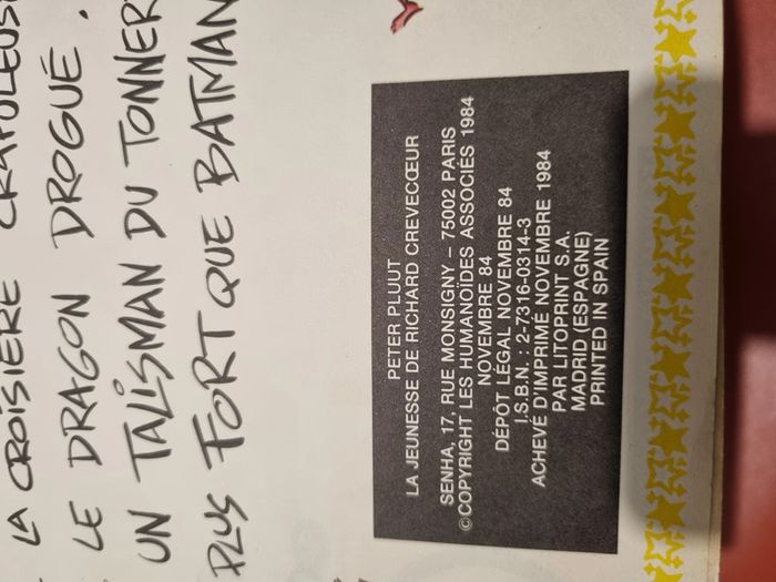 La jeunesse de Richard crèvecœur De Peter pluut les humanoïdes associés. 1984 - photo numéro 12