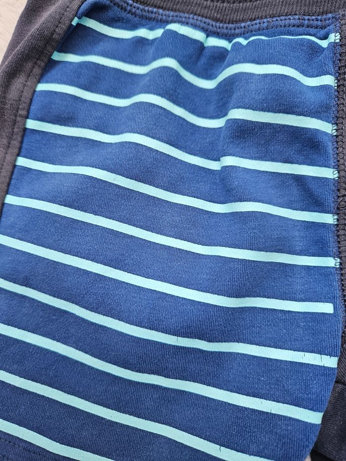 Short court gris et bleu avec impression Kiabi 5 ans - photo numéro 3