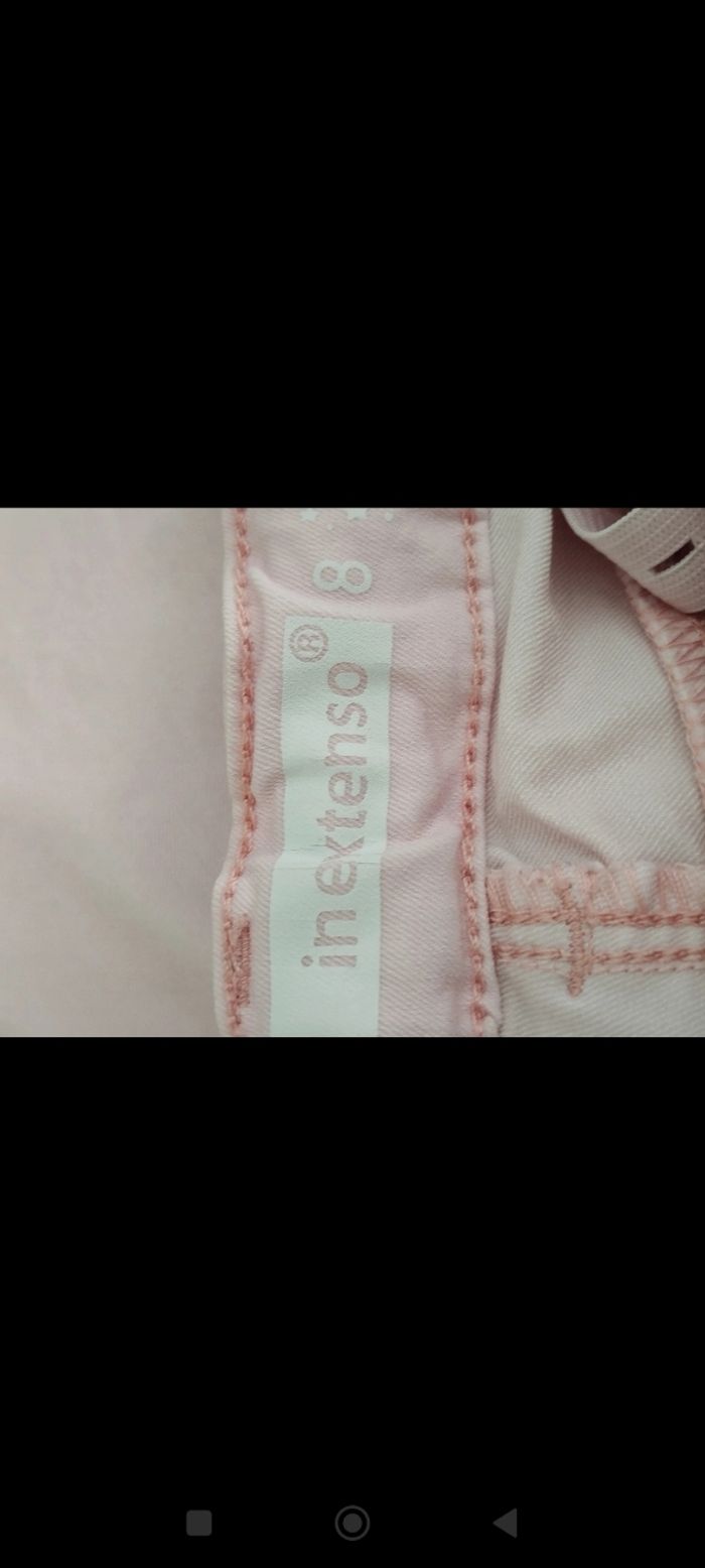 Jean rose clair super skinny In extenso taille 8 ans - photo numéro 5