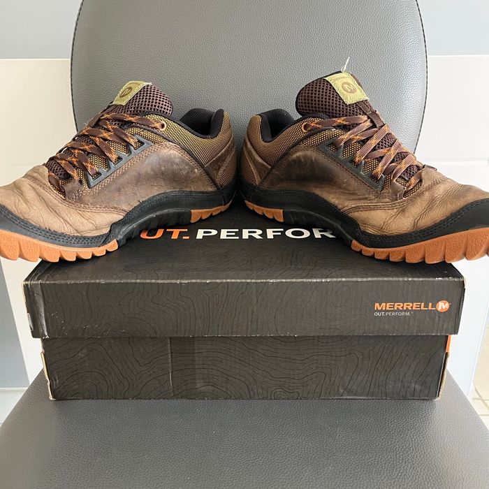 Chaussures de randonnée homme Merrell Annex Gore-tex cuir marron P. 44,5 - photo numéro 9