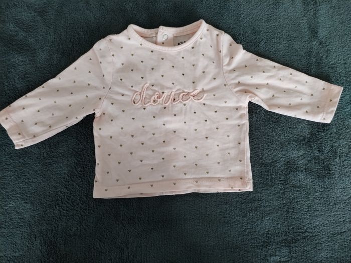 Tee-shirt manches longues 1 mois Kiabi