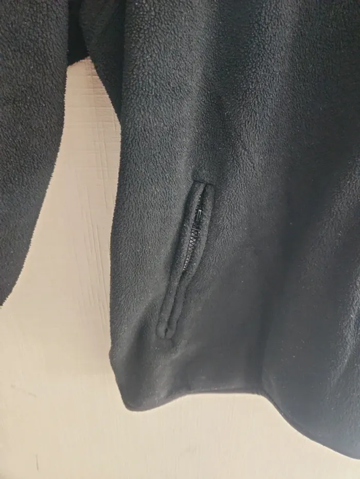 Veste polaire zippée noir George XXL - photo numéro 5