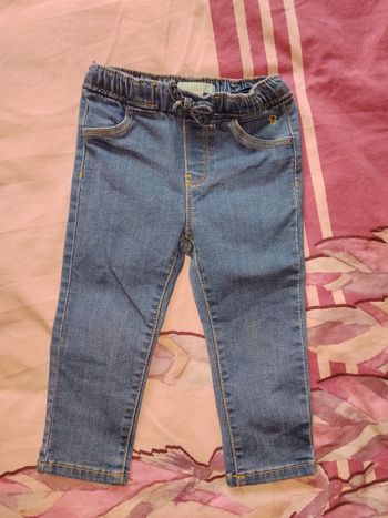 Jeans ceinture ajustable 