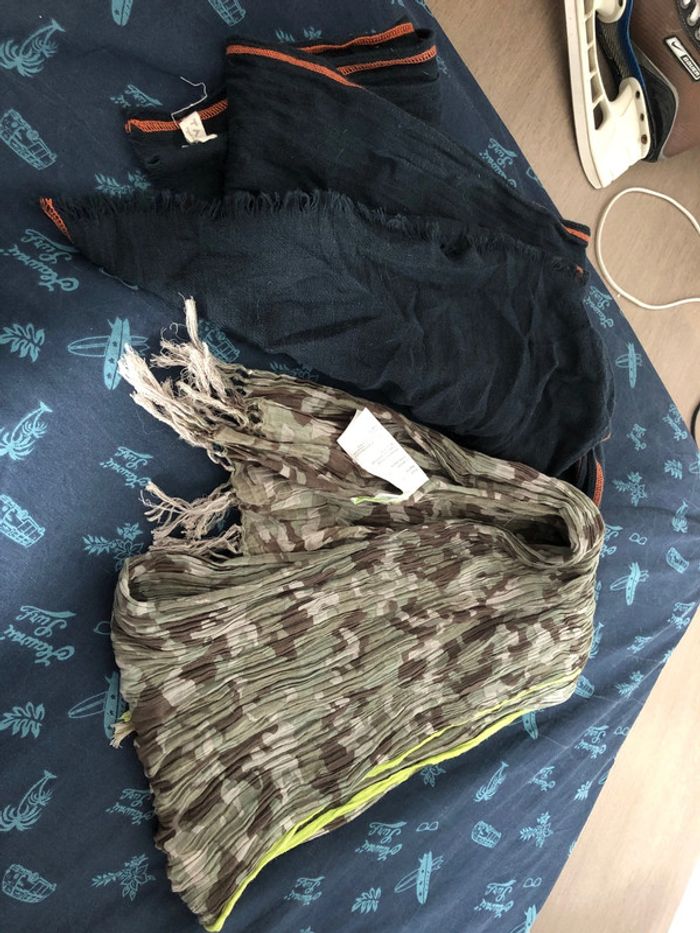 2 foulards chèche enfant