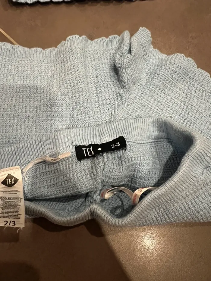 Ensemble maille bleu 2/3 ans - photo numéro 4