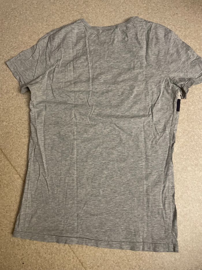 tee-shirt homme Moncler taille S gris bandes bleu blanc rouge parfait etat - photo numéro 2