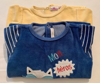 Lot de 2 pyjamas taille 9 mois