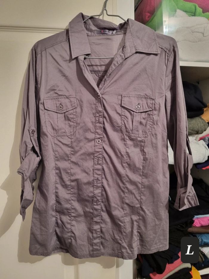 Chemise (violet), L / 40 / 12
