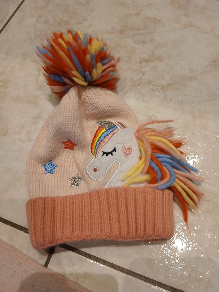 Bonnet echarpe fille 4-6 - photo numéro 2