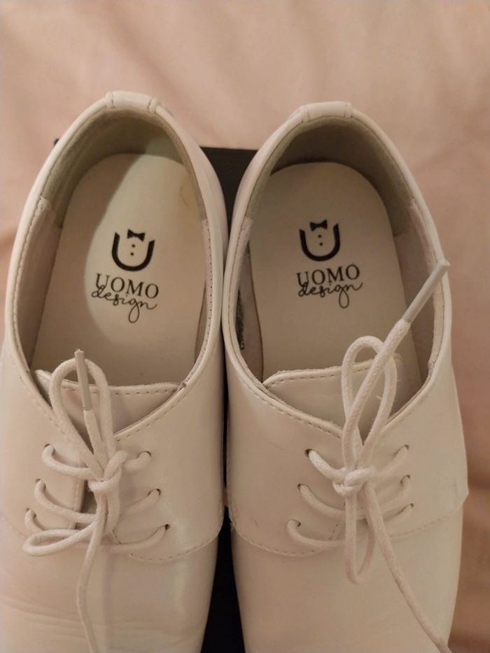 Chaussure / mocassin habille blanche T38 - photo numéro 8